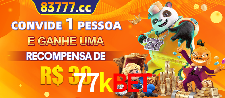 Banner institucional da 77kbet sobre parceria de marcas e criação de uma marca de excelência, apresentando os mascotes de jogos populares como o Fortune Tiger.