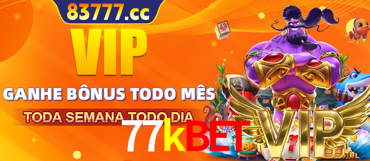 Banner promocional do 77kbet oferecendo 100% de recompensas adicionais contínuas para quem fizer o login diário (Daily sign-in), com um mascote de coelho.