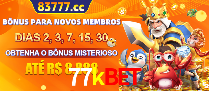 Anúncio dos benefícios para Membro VIP Sênior na plataforma 77kbet, incluindo bônus promocionais, semanais e mensais, ilustrado com o personagem Fortune Tiger.