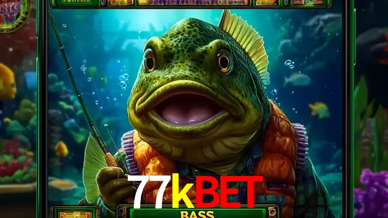 Personagem de peixe pescador do popular jogo de slot com tema de pescaria, uma das emocionantes opções de caça-níqueis para jogar e ganhar no cassino 77kbet.